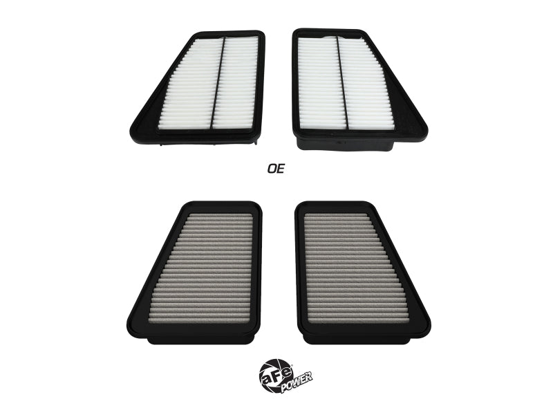 aFe 18-21 Kia Stinger V6-3.3L (tt) Magnum FLOW OE Replacement Air Filter w/ Pro DRY S Media - awdtuningtx