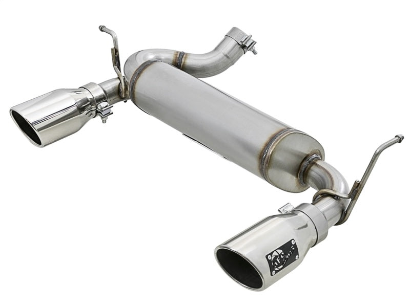 aFe Rebel Series 2.5in 409 SS Axle-Back Exhaust w/Polished Tips 07+ Jeep Wrangler (JK) V6 3.6L/3.8L - awdtuningtx