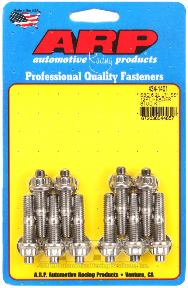 ARP SB Chevy 6.2L LT1 SS 12PT Header Stud Kit - awdtuningtx