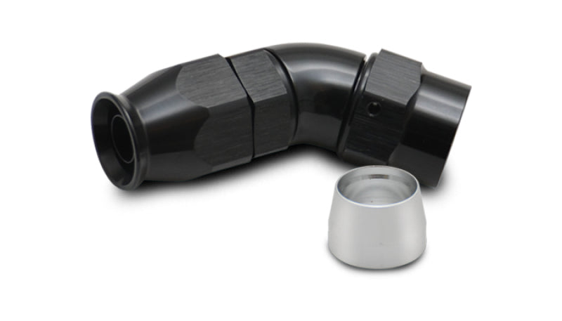 Vibrant 1 Piece PFTE Hose End -16 AN 45 Degree - awdtuningtx