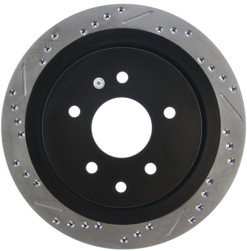 StopTech 06-07 350Z / 05-07 G35 / 06-07 G35X SportStop Slotted & Drilled Rear Right Rotor - awdtuningtx