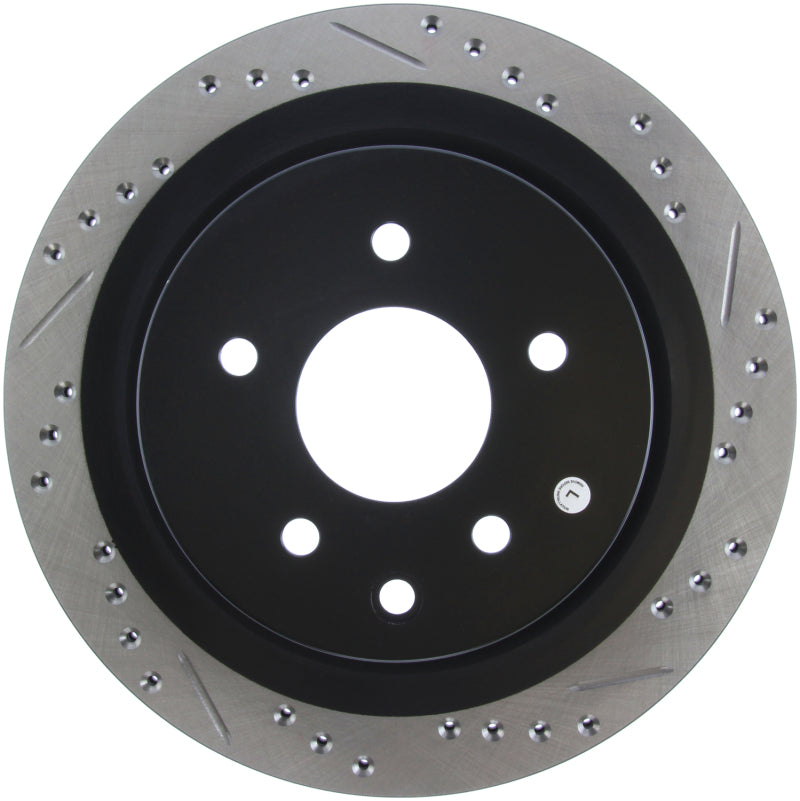 StopTech 06-07 350Z / 05-07 G35 / 06-07 G35X SportStop Slotted & Drilled Rear Left Rotor - awdtuningtx