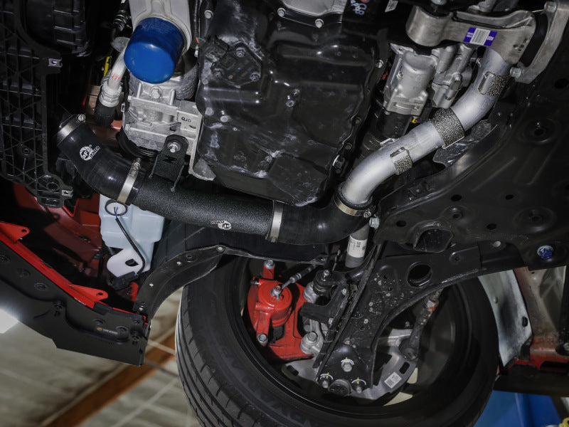 aFe 19-22 Hyundai Veloster N L4 2.0L (t) BladeRunner 2-1/2in Aluminum Hot Charge Pipe - Black - awdtuningtx