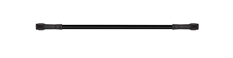 Goodridge 12in Universal Brake Line Assembly w/Black Zinc Fittings & Black Hose - awdtuningtx