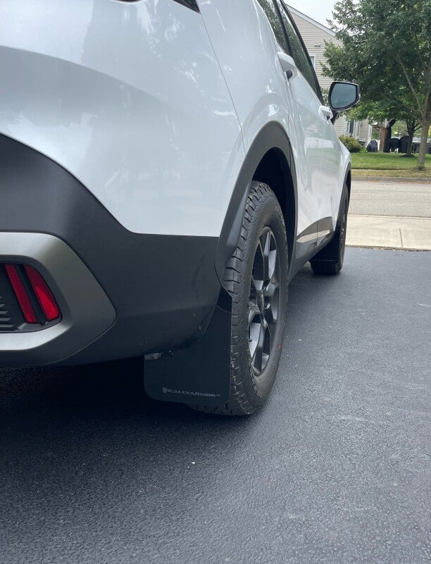 Rally Armor 23-24 Kia Sportage Black UR Mud Flap w/ Dark Grey Logo - awdtuningtx