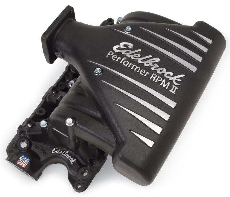 Edelbrock Intake Manifold Ford Mustang 5 0L Performer RPM II Manifold Black Finish - awdtuningtx