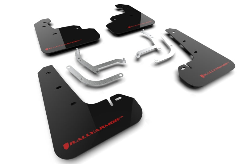 Rally Armor 2024 Subaru Impreza Black UR Mud Flap w/ Red Logo - awdtuningtx