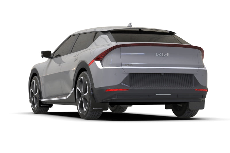 Rally Armor 22-23 Kia EV6 Black UR Mud Flap Red Logo - awdtuningtx
