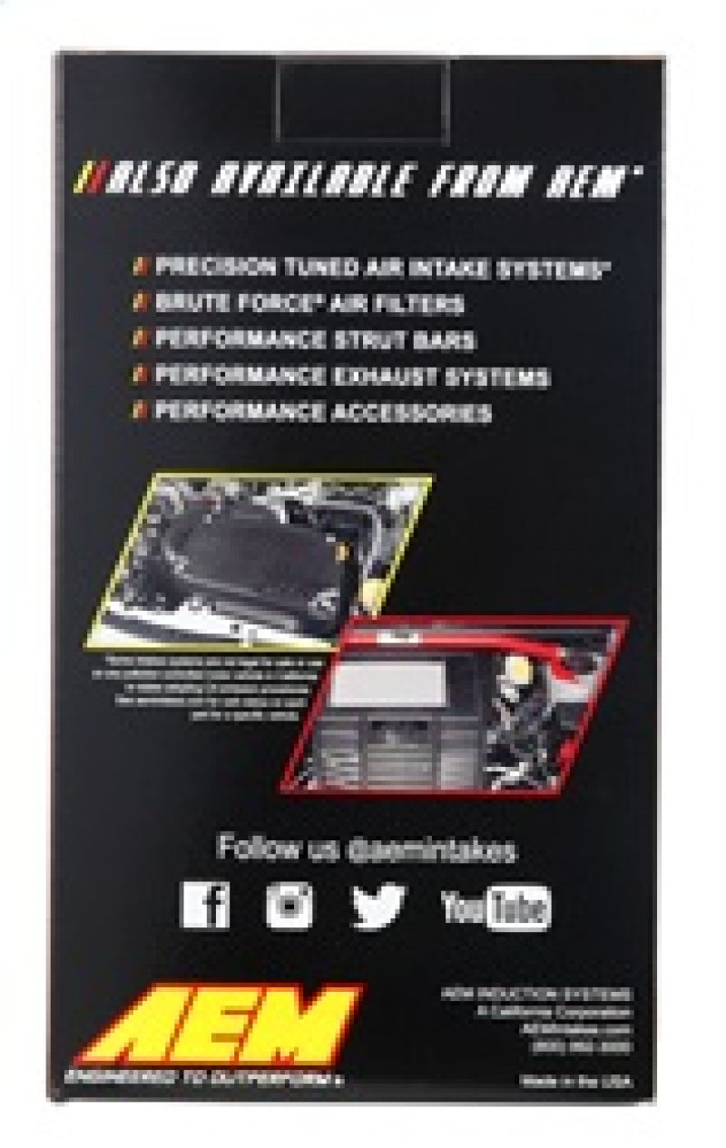 AEM DryFlow Air Filter AIR FILTER KIT 4.5in X 9in DRYFLOW - awdtuningtx