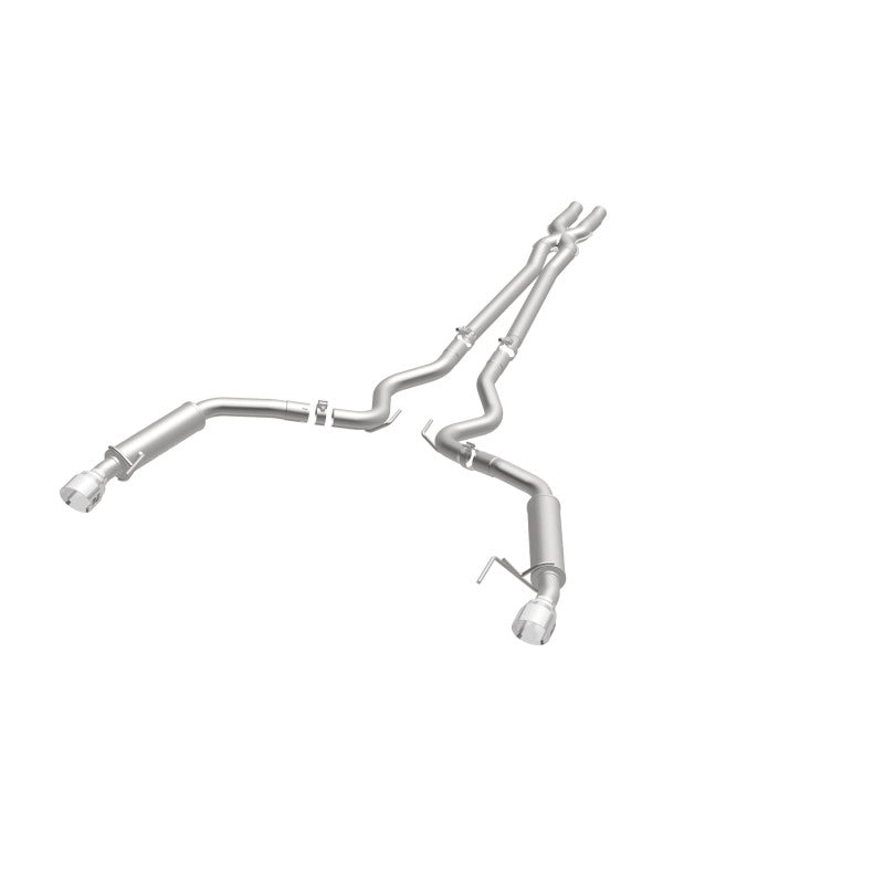MagnaFlow Cat Back, SS, 2.5in, Competition, Dual Split Polished 4.5in Tips 2015 Ford Mustang V6 3.7L - awdtuningtx