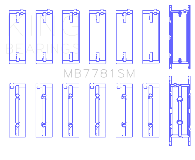 King BMW N57 D30 A/B/C / N57N / N57S (Size +0.25mm) Main Bearing Set - awdtuningtx