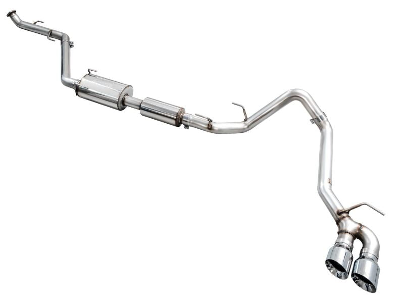 AWE Exhaust for 4th Gen Toyota Tacoma Dual Chrome Silver Tips - awdtuningtx