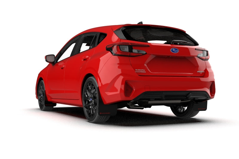 Rally Armor 2024 Subaru Impreza Black UR Mud Flap w/ Red Logo - awdtuningtx