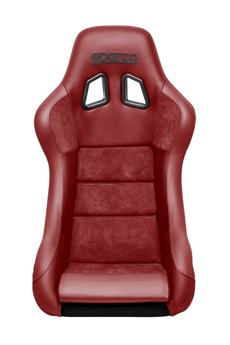 Sparco Seat QRT Performance Leather/Alcantara Red (Must Use Side Mount 600QRT) - awdtuningtx