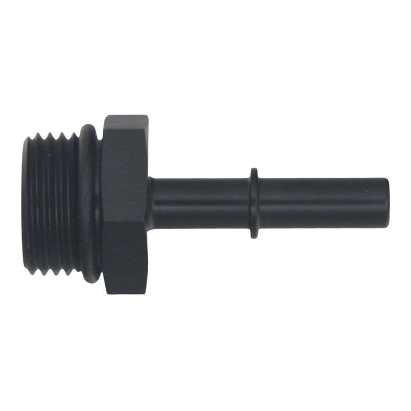 DeatschWerks 10AN ORB Male to 5/16in Male EFI Quick Connect Adapter - Anodized Matte Black - awdtuningtx