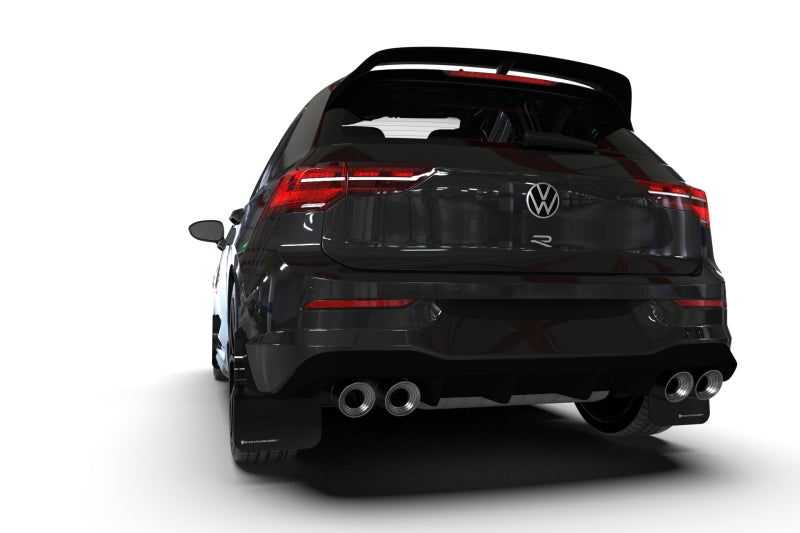 Rally Armor 2022 MK8 Volkswagen Golf GTI/R Black UR Mud Flap w/ Green Logo - awdtuningtx