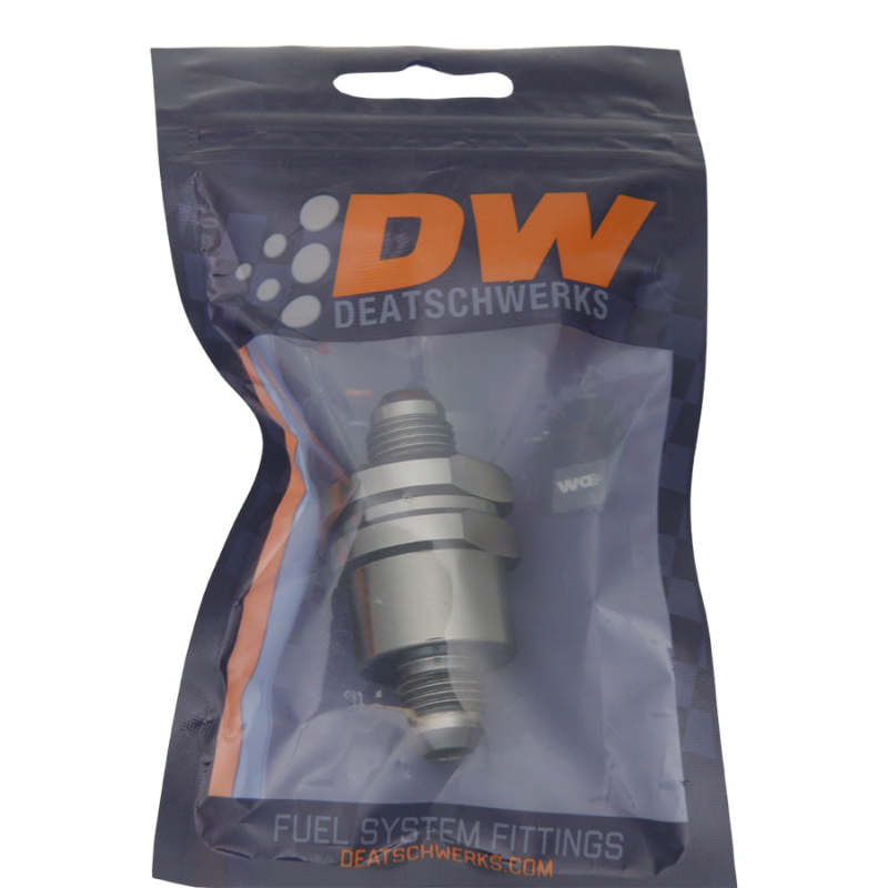 DeatschWerks 6AN Male Flare + 6AN Male Flare One Way Check Valve - awdtuningtx