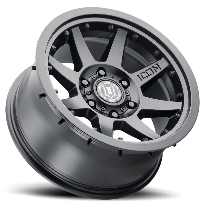 ICON Rebound Pro 17x8.5 6x135 6mm Offset 5in BS 87.1mm Bore Satin Black Wheel - awdtuningtx