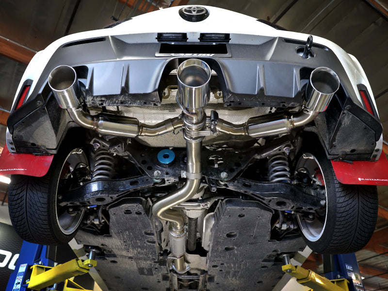 aFe 23-24 Toyota GR Corolla L3 1.6L (t) Gemini XV 3in to 2-1/2in Cat Back Exhaust w/ Polished Tips - awdtuningtx