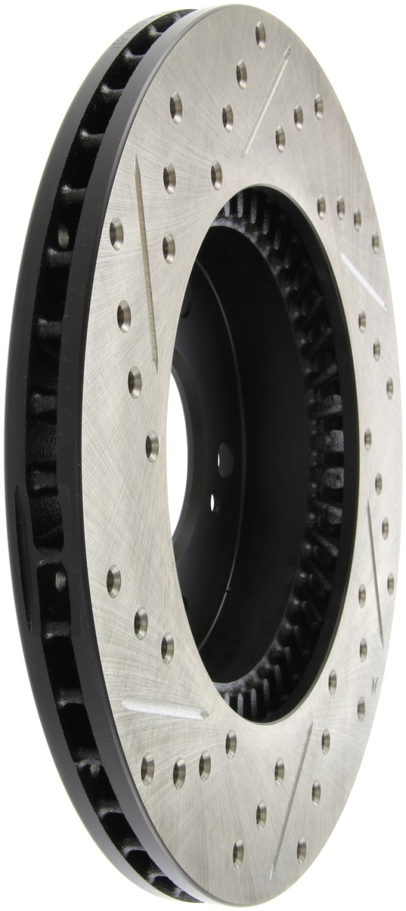 StopTech 97-01 Acura Integra Type R / 97-01 Honda CR-V Slotted & Drilled Left Front Rotor - awdtuningtx