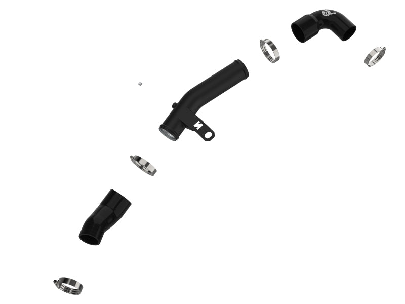 aFe 19-22 Hyundai Veloster N L4 2.0L (t) BladeRunner 2-1/2in Aluminum Hot Charge Pipe - Black - awdtuningtx