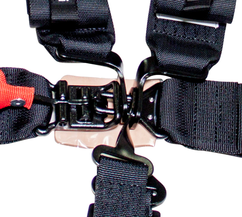NRG SFI 16.1 5PT 3in. Seat Belt Harness / Latch Link - Black - awdtuningtx
