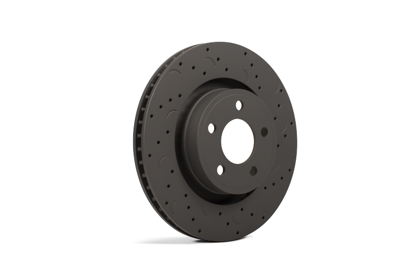 Hawk Talon 2006 Dodge Ram 1500 Extended Crew Cab Pickup Drilled and Slotted Front Brake Rotor Set - awdtuningtx