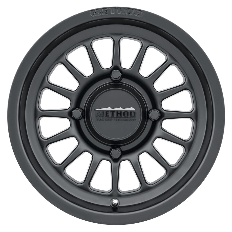 Method MR411 Bead Grip 15x7 / 4+3/13mm Offset / 4x156 / 132mm CB Matte Black Wheel - awdtuningtx