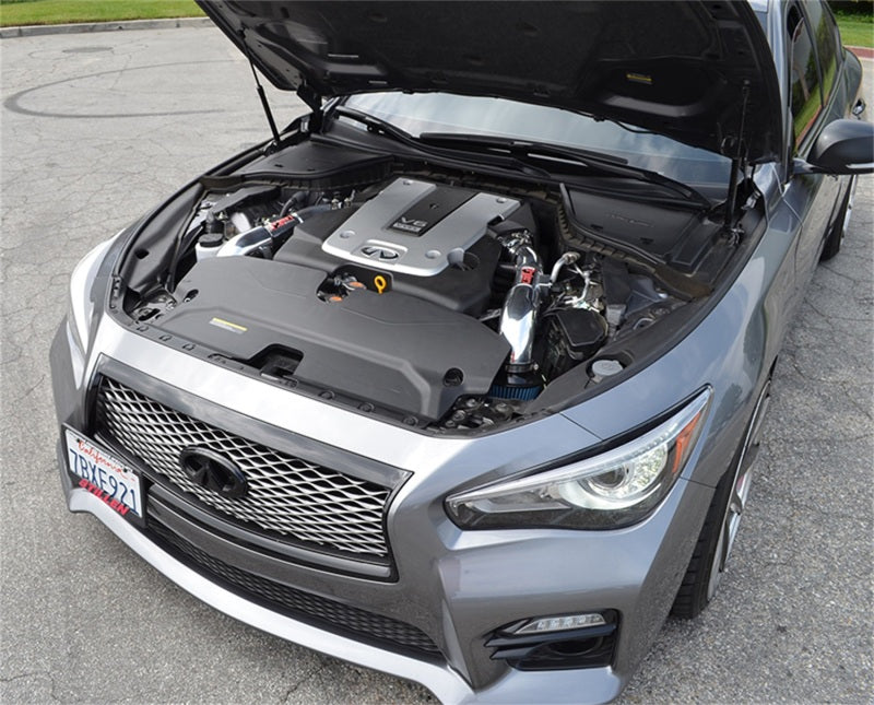 Injen 14 Infiniti Q50 3.7L V6 Black Dual Short Ram Intake w/ MR Techn and Heat Shields - awdtuningtx