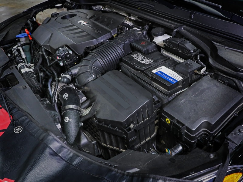 aFe 19-22 Hyundai Veloster N L4 2.0L (t) BladeRunner 2-3/4in Aluminum Cold Charge Pipe - Black - awdtuningtx