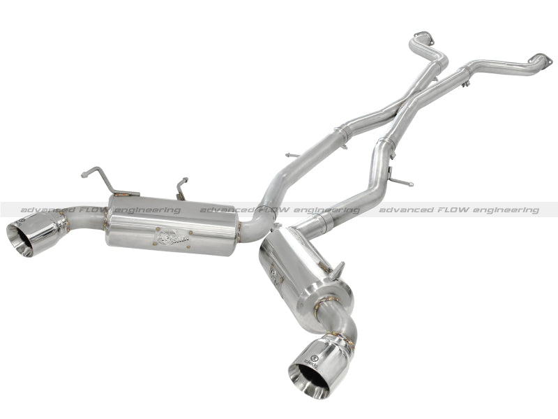 aFe Takeda 2.5inch SS Exhaust Cat-Back 09-13 Nissan 370Z V6 3.7L Polished Tips - awdtuningtx