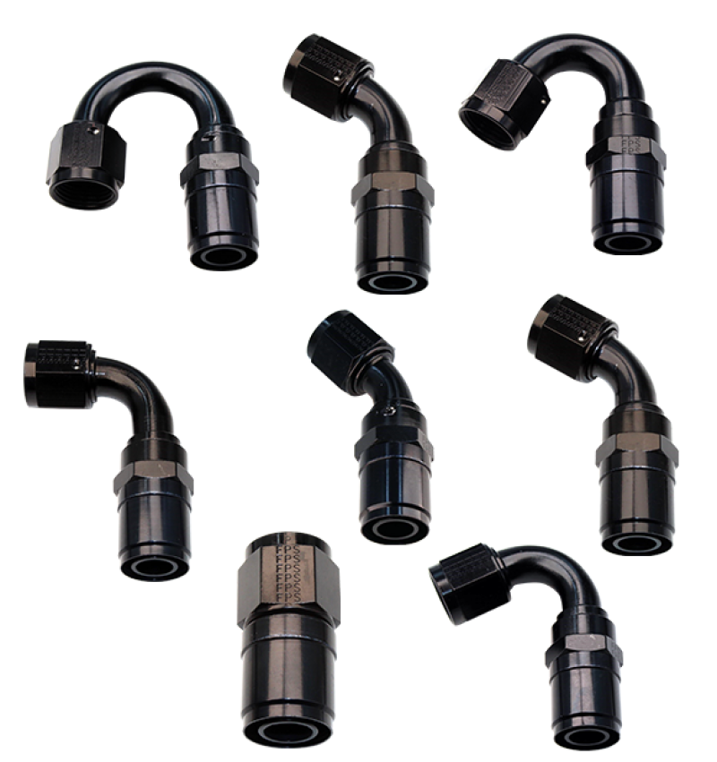Fragola -6AN Race-Rite Crimp-On Hose End 90 Degree - awdtuningtx