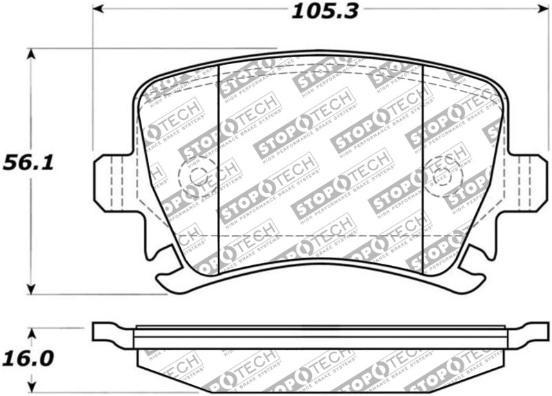 StopTech Street Select Brake Pads - Rear - awdtuningtx