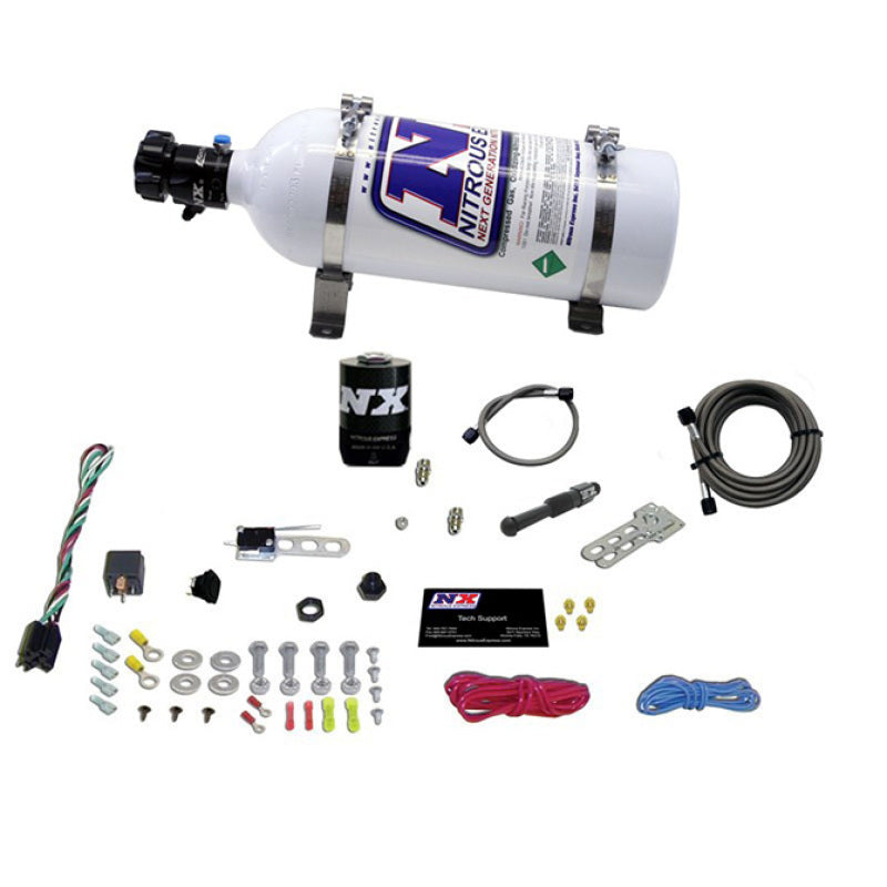 Nitrous Express Dry EFI Single Nozzle Nitrous Kit (35-150HP) w/5lb Bottle - awdtuningtx