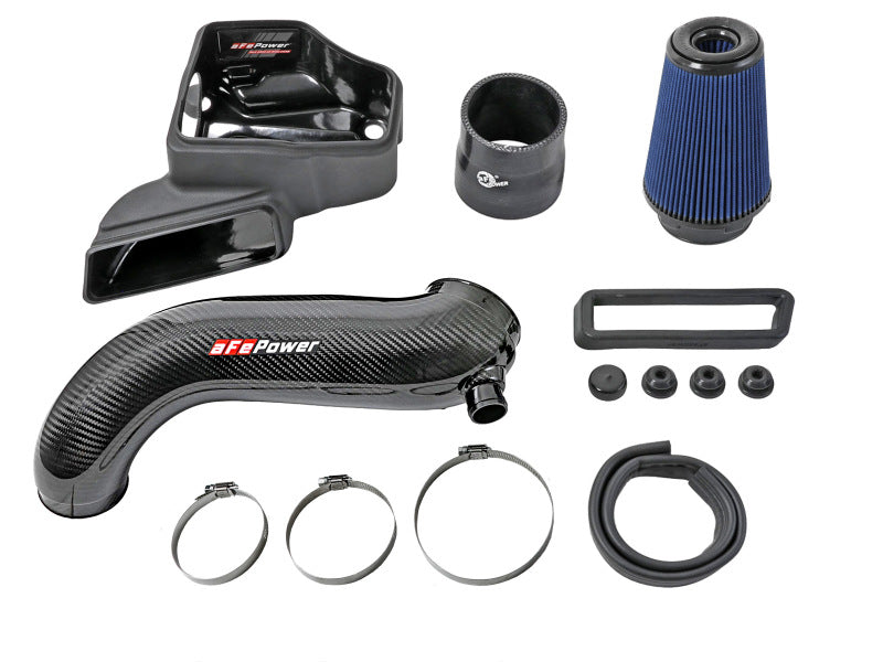aFe 15-19 VW Golf R (MKVII) L4-2.0L (t) Track Series Carbon Fiber Intake System w/ Pro 5R Filter - awdtuningtx
