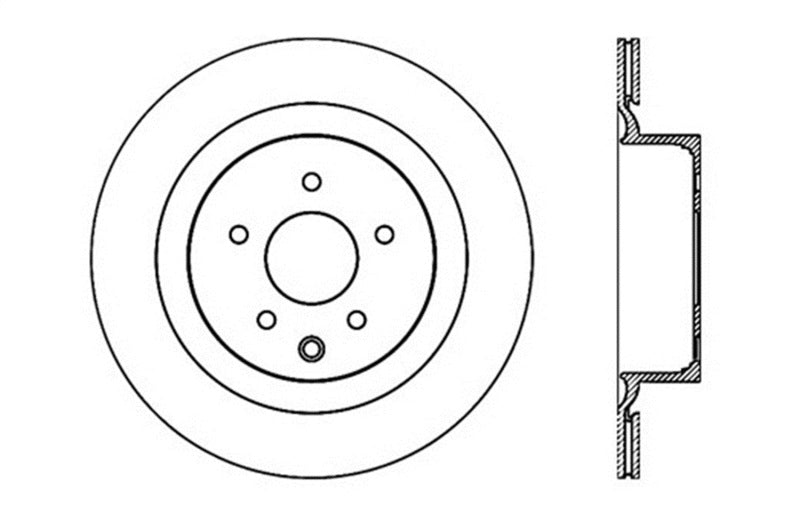 StopTech Infiniti G37 / Nissan 370Z SportStop Slotted & Drilled Rear Right Rotor - awdtuningtx