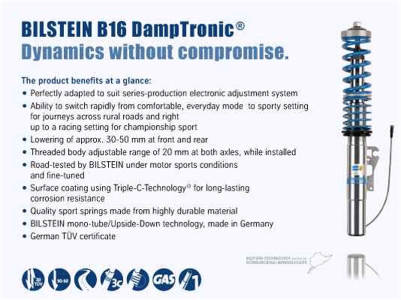 Bilstein B16 (PSS10) 06-10 BMW E60 M5 EDC Performance Suspension System - awdtuningtx