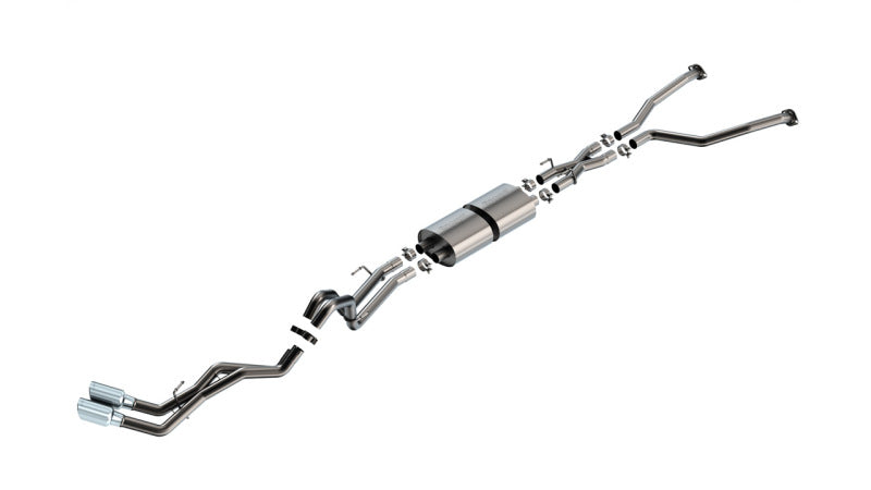 Borla 22-24 Toyota Tundra 3.4L V6 (Inc. Hybrid) Ext. Cab/STD Bed/145.7in WB S-Type Cat-Back - Chrome - awdtuningtx