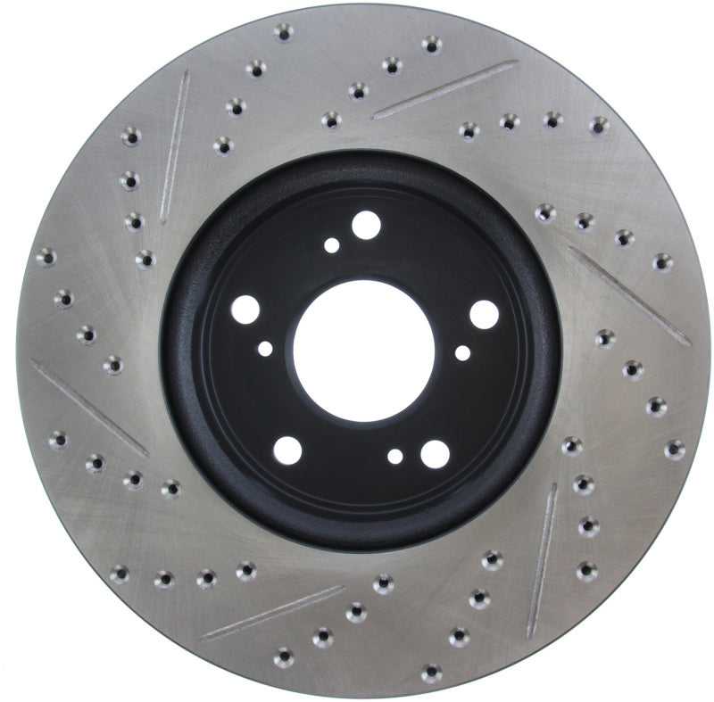 StopTech Slotted & Drilled Sport Brake Rotor Front Left 13 Honda Accord Sport - awdtuningtx