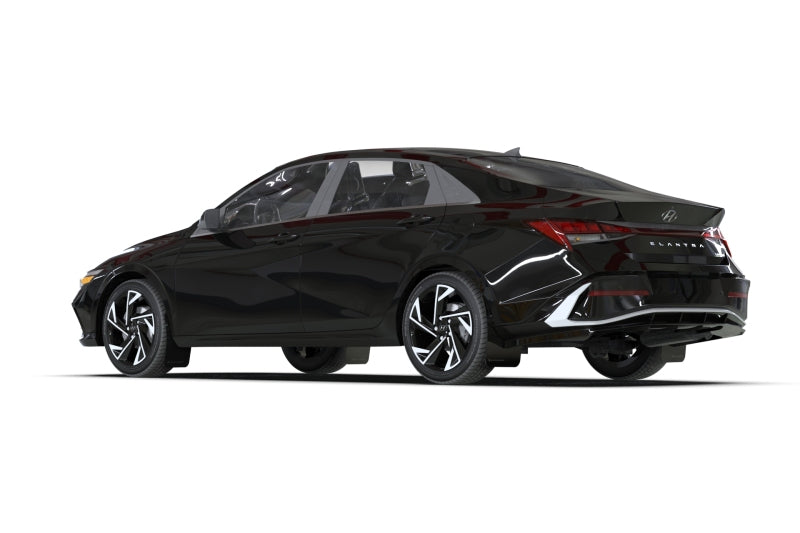 Rally Armor 2024 Hyundai Elantra Black Mud Flap Red Logo - awdtuningtx