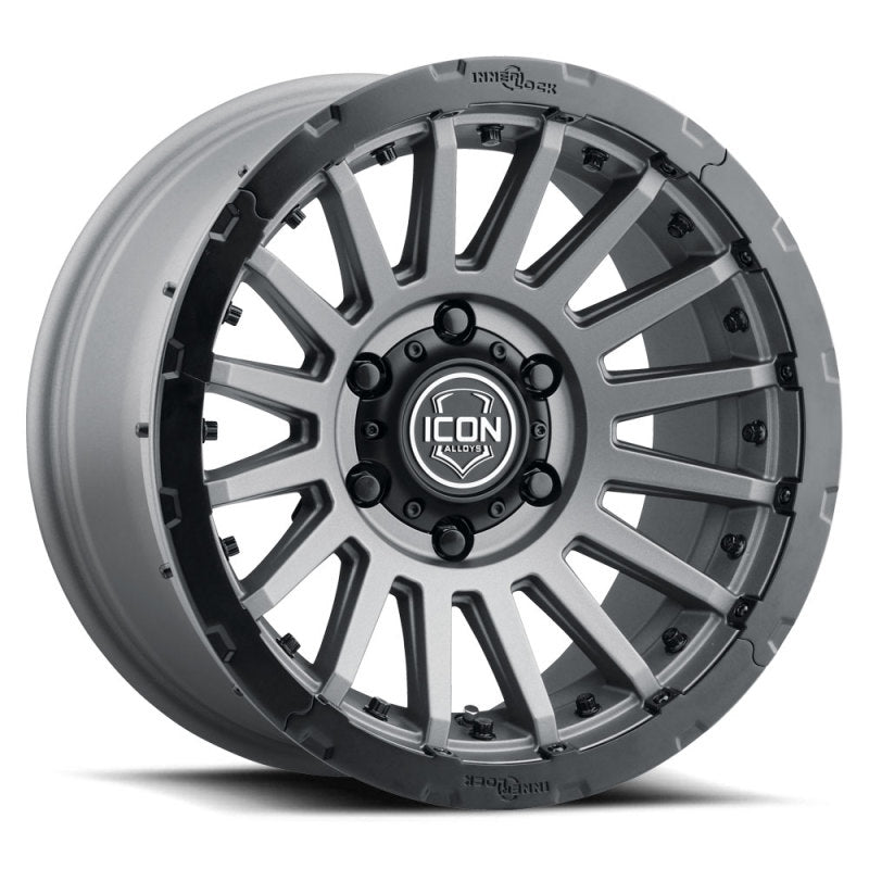 ICON Recon Pro 17x8.5 6x5.5 0mm Offset 4.75in BS 106.1mm Bore Charcoal Wheel - awdtuningtx