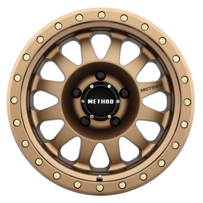 Method MR304 Double Standard 17x8.5 0mm Offset 5x5.5 108mm CB Method Bronze Wheel - awdtuningtx