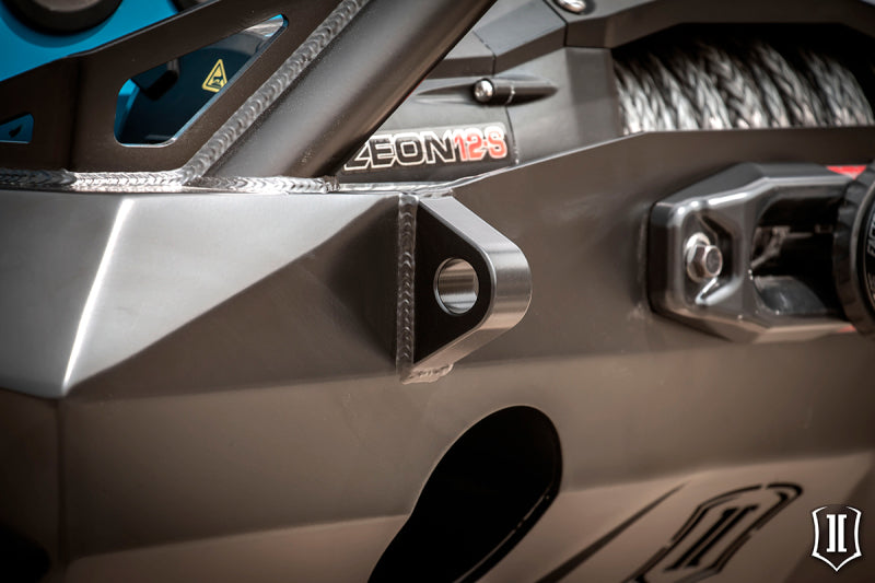 ICON 07-18 Jeep Wrangler JK Pro Series Front Bumper Rec Winch Mount w/Bar/Tabs - awdtuningtx