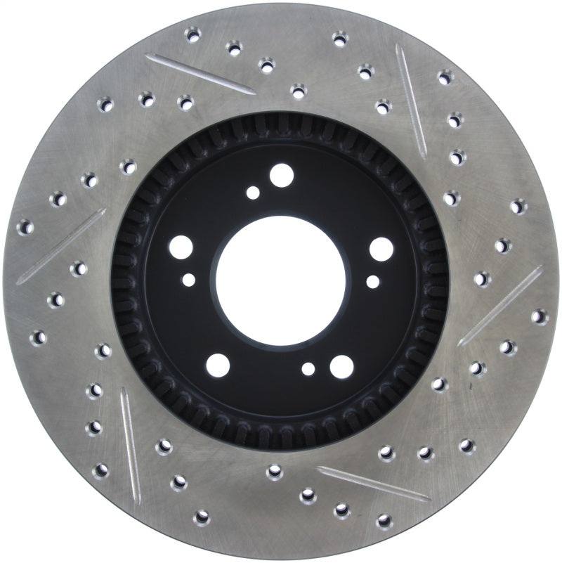 StopTech 97-01 Acura Integra Type R / 97-01 Honda CR-V Slotted & Drilled Right Front Rotor - awdtuningtx