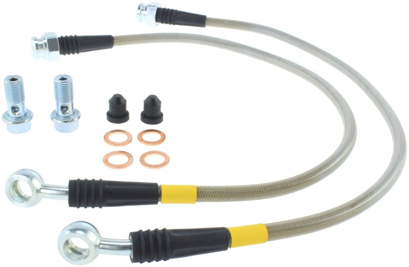 StopTech 97-04 Chevrolet Corvette Stainless Steel Rear Brake Line Kit - awdtuningtx