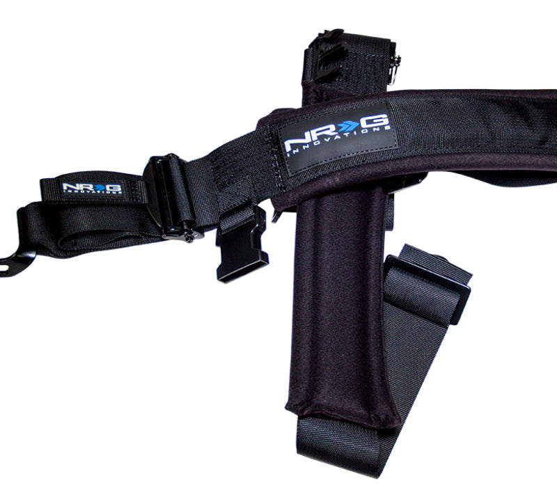 NRG SFI 16.1 5PT 3in. Seat Belt Harness / Latch Link - Black - awdtuningtx