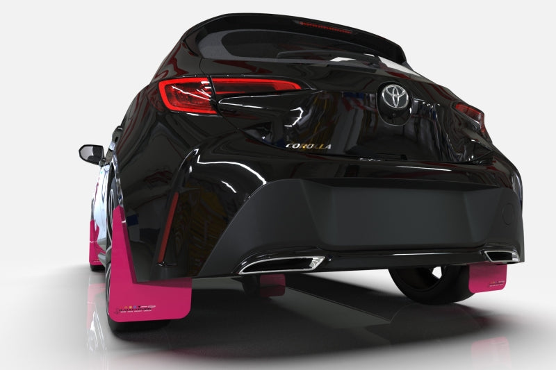 Rally Armor 13-18 & 2019 USDM Ford Fiesta ST Pink Mud Flap BCE Logo - awdtuningtx
