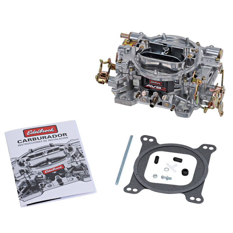 Edelbrock AVS2 500 CFM Carburetor w/Manual Choke Satin Finish (Non-EGR) - awdtuningtx