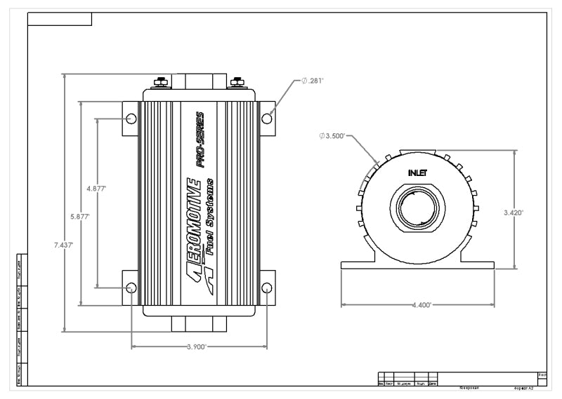 Aeromotive Pro-Series Fuel Pump - EFI or Carbureted Applications - awdtuningtx