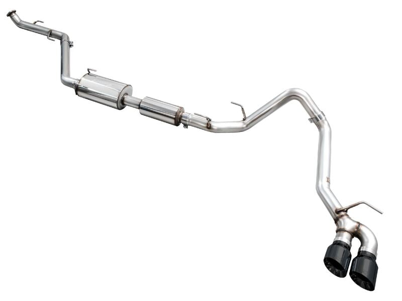 AWE Exhaust for 4th Gen Toyota Tacoma Dual Diamond Black Tips - awdtuningtx